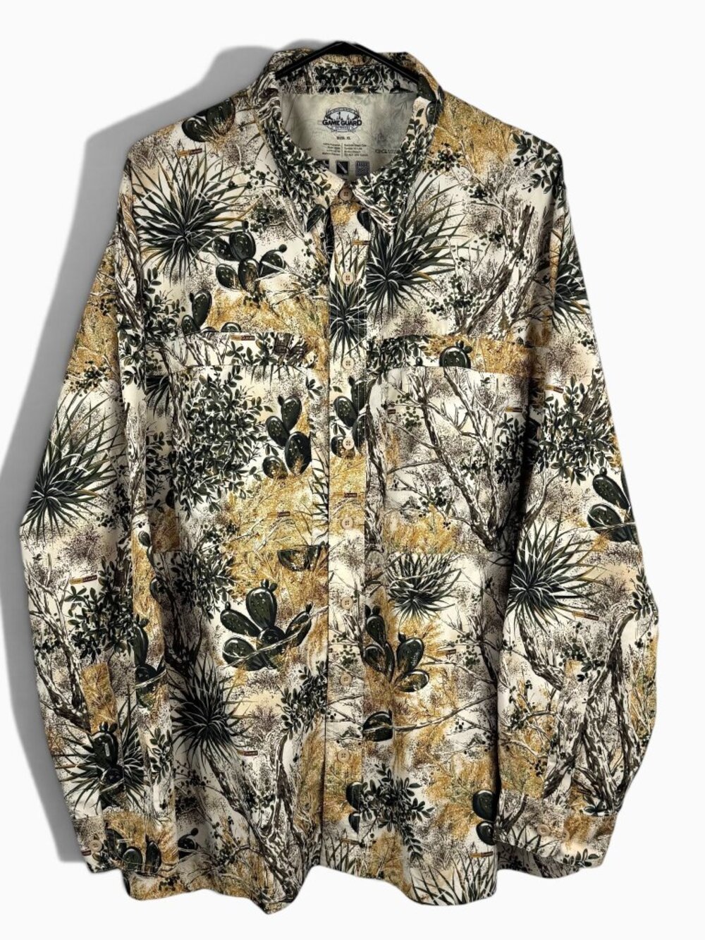 GameGuard Outdoors Original Shirt Desert Camo XL Vented Lightweight Pockets